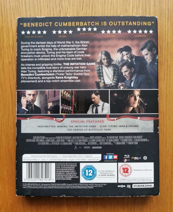 The Imitation Game (Gra Tajemnic) Blu-ray (En) (2014)
