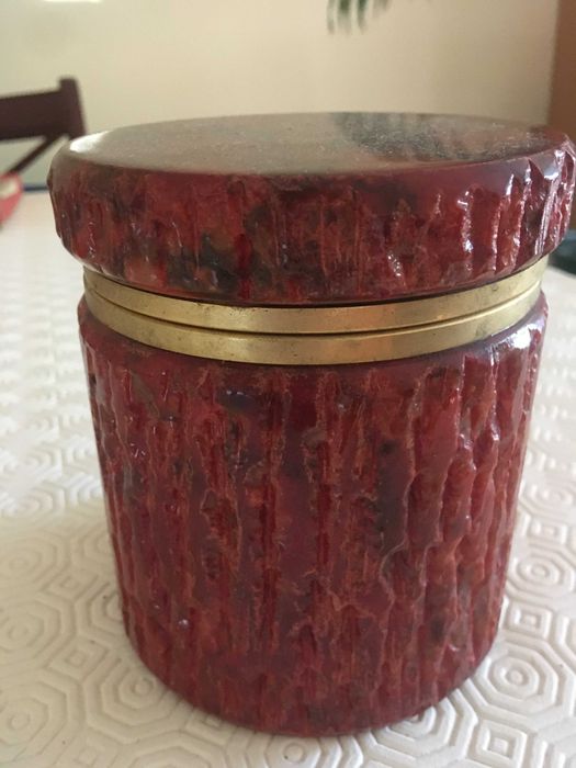 Cinzeiro e Cigarreira em alabastro