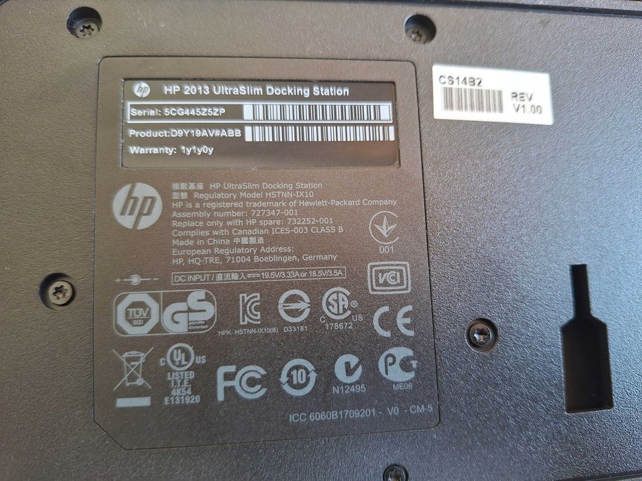HP 2013 UltraSlim Docking Station / sem transformador