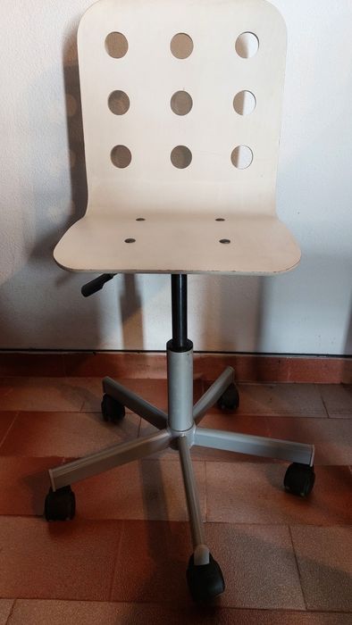 Cadeira de Secretária IKEA JULES (Branca) – Altura Regulável
