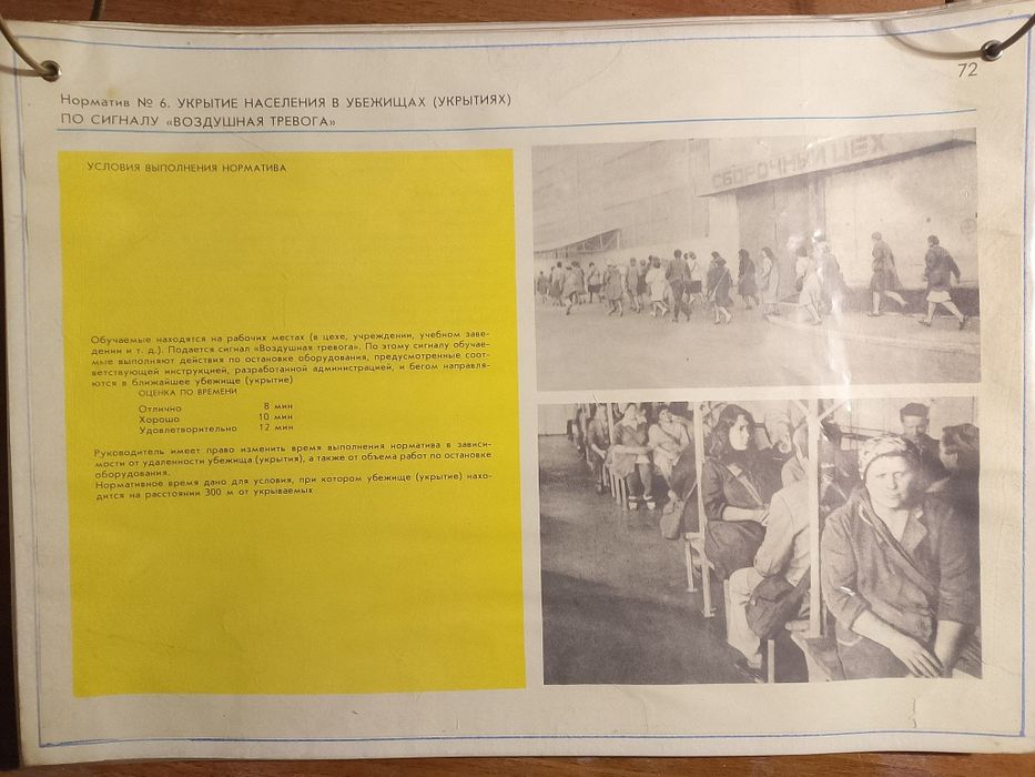 Плакаты гражданской обороны, Нормативы ГО. Издание 4, год 1985