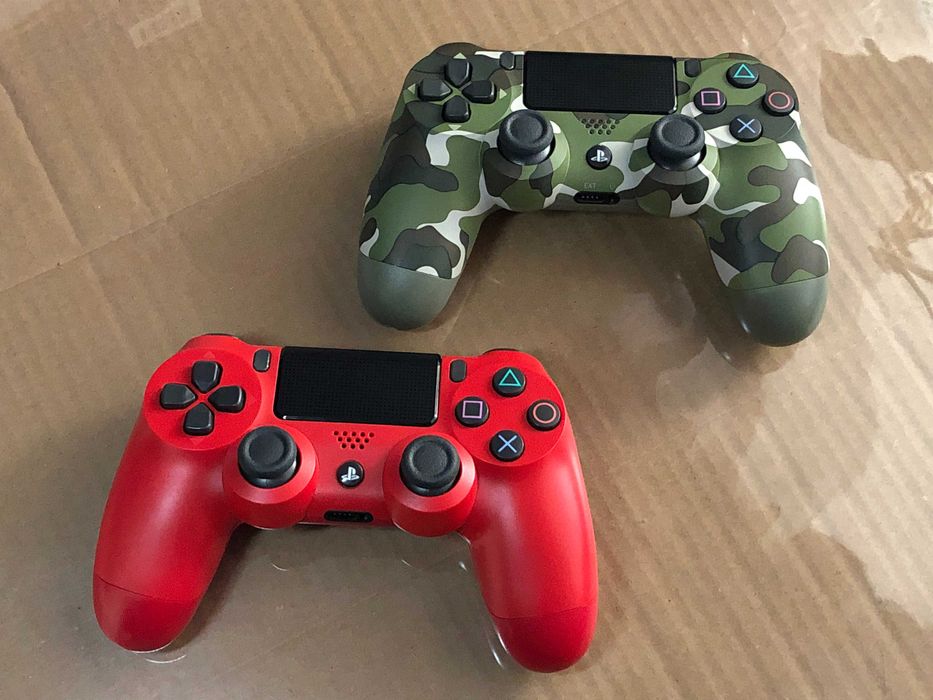 [2 шт] Sony DualShock 4 V2 (Green Camouflage + Magma Red) Оригінал