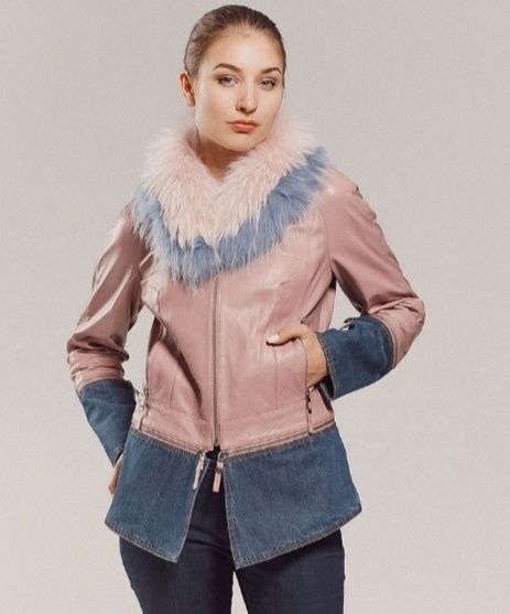 Шкіряна куртка-трансформер Bianca розмір S