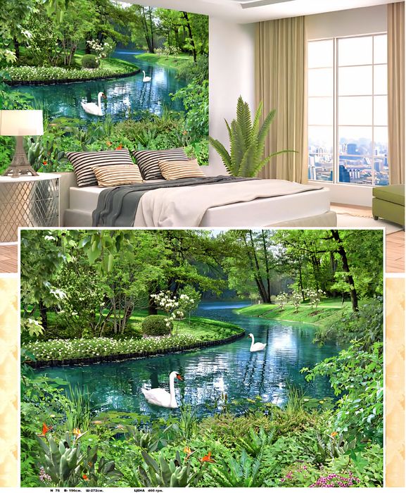 Фотообои 3Д в тубах. Шпалери, фотошпалери.