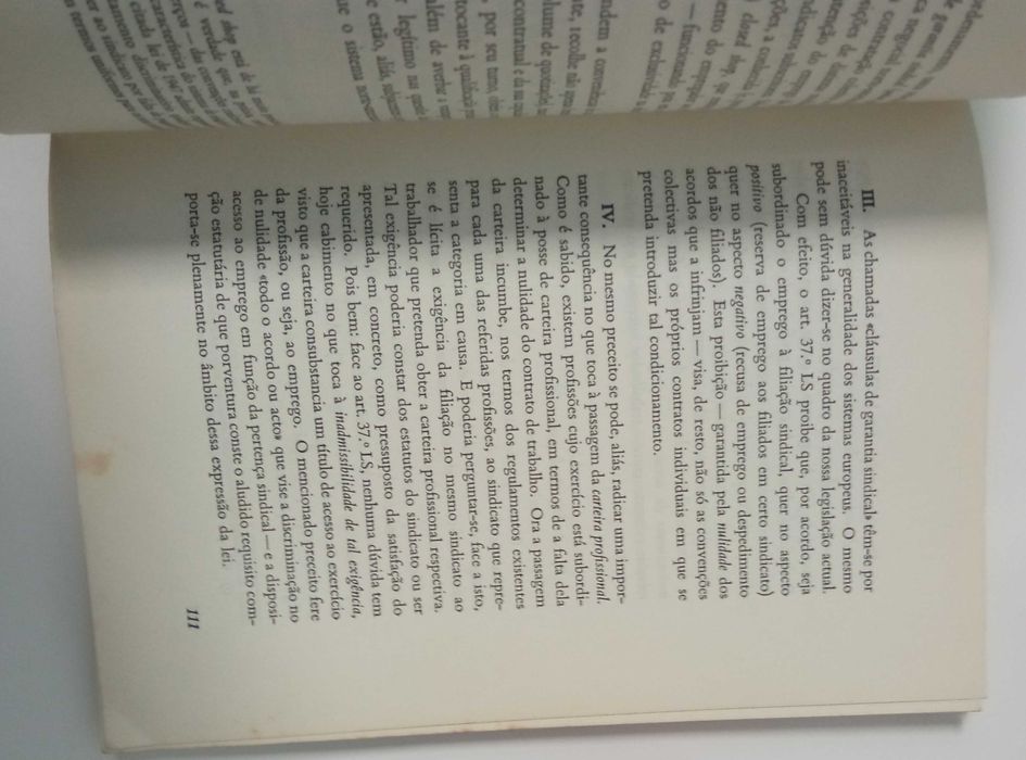 Noções fundamentais de Direito do Trabalho, de Monteiro Fernandes