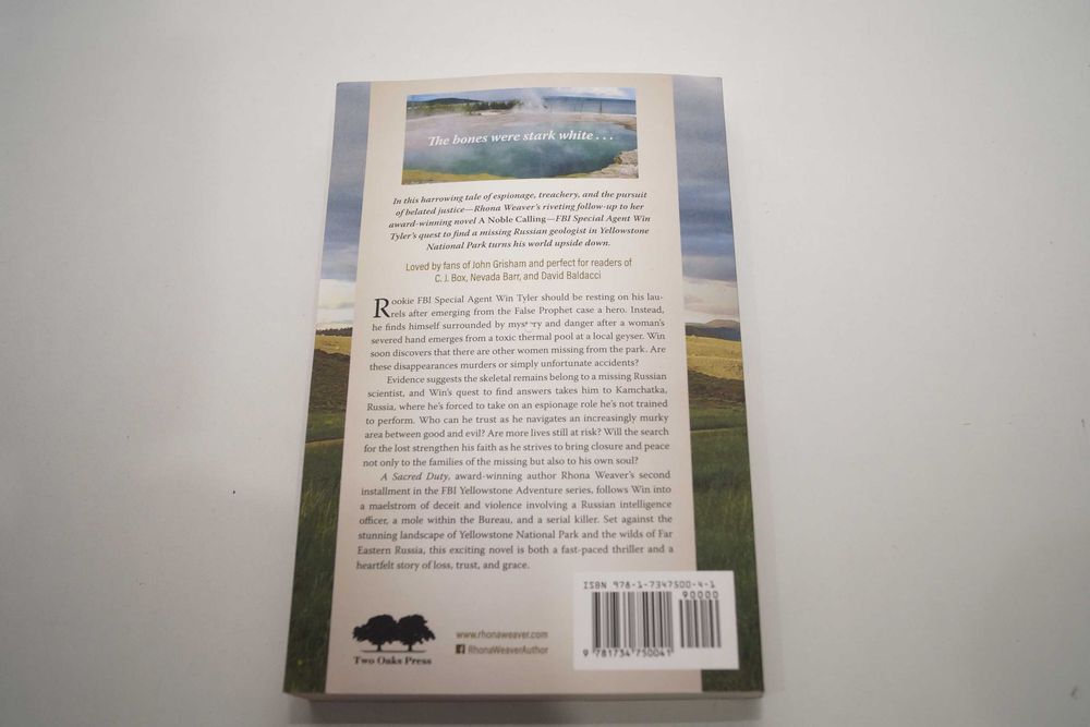 A Sacred Duty: An FBI Yellowstone Adventure Paperback Rhona Weaver