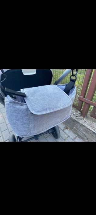 Сумка для коляски.Сумка для візочка. СІРИЙ та ЧОРНИЙ колір