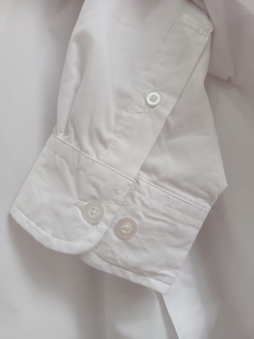 Biała męska koszula z długim rękawem r 41 42