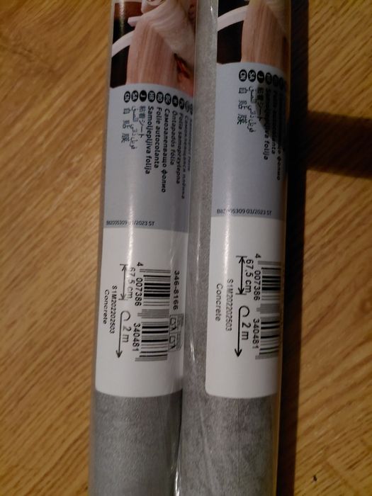 Okleina tapeta meblowa samoprzylepna beton szary