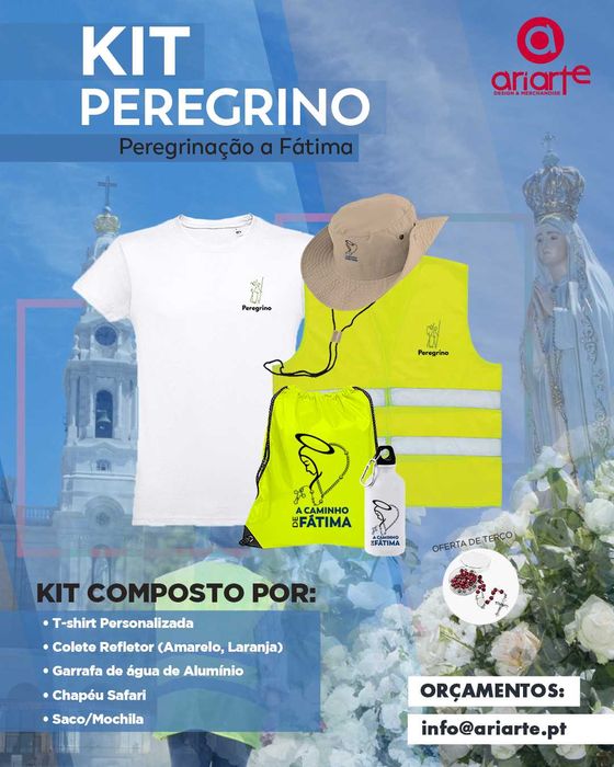 O Kit para peregrinação a Fátima