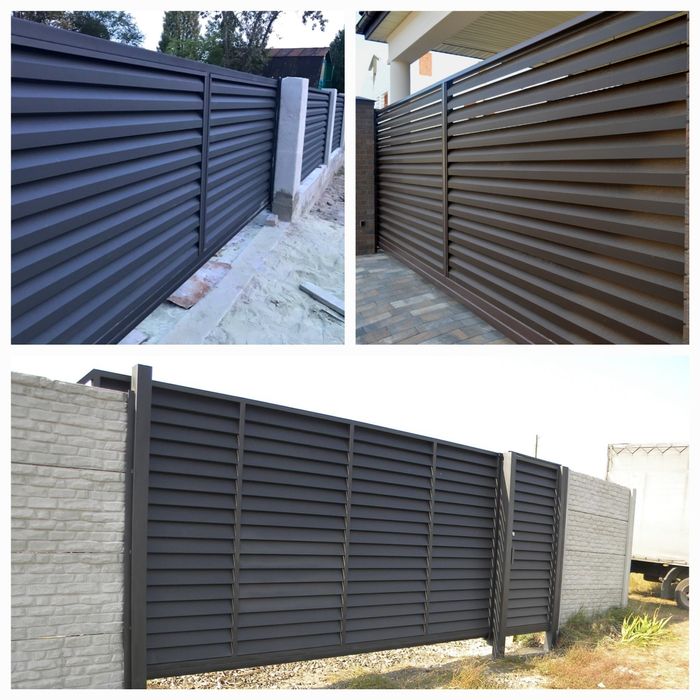 Ворота.Еврозабор.Забор Жалюзи, из профнастила. Автоматические ворота.