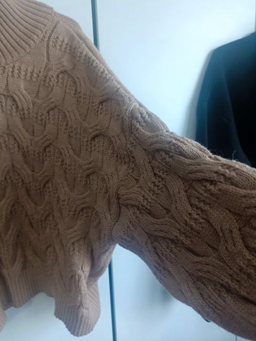 Brązowy jasny półgolf shein