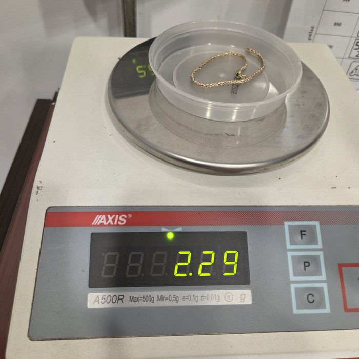 Złota bransoletka 19.3cm