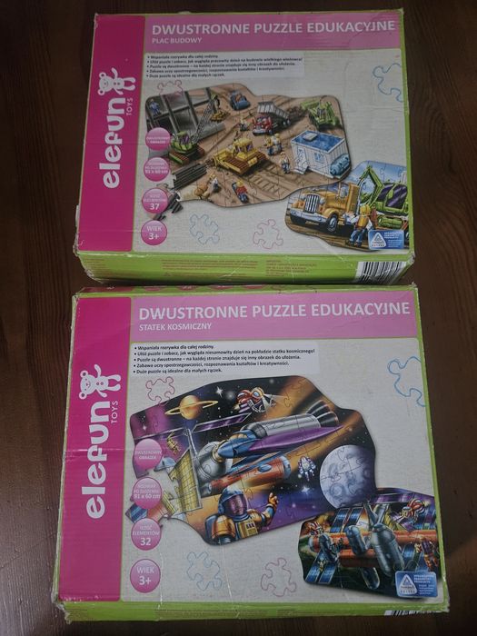 Puzzle dwustronne elefun  2 szt