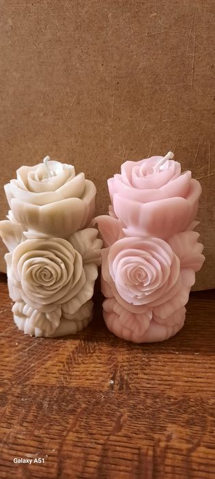 Świece ozdobne ręcznie wykonane