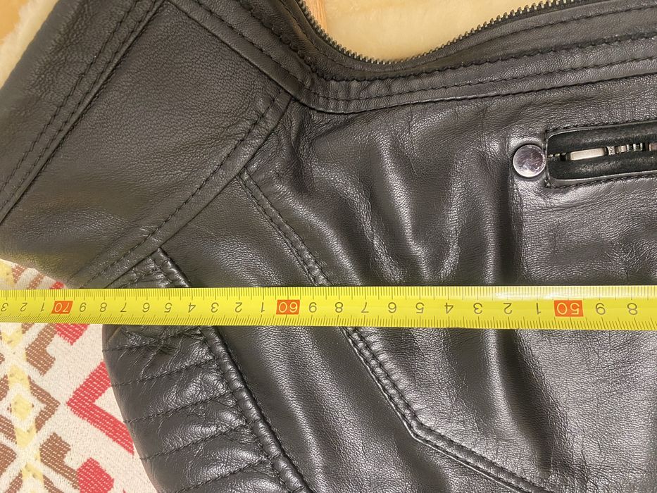 Чоловіча шкіряна дублянка