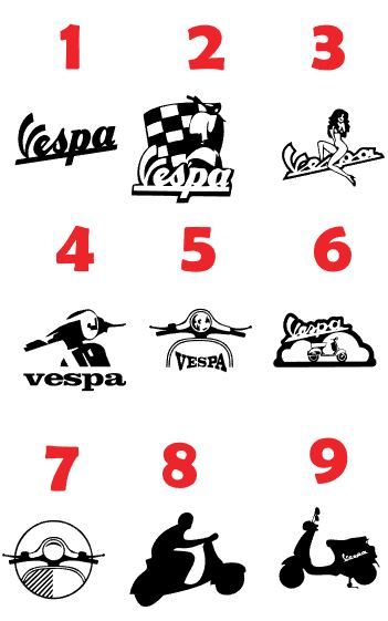 Autocolantes vinil Vespa - portes grátis