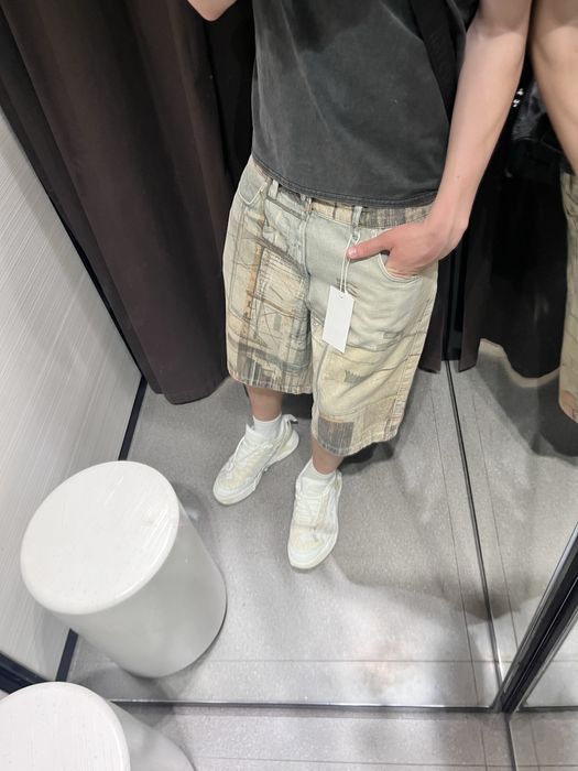 шорти // zara shorts // baggy shorts // широкие шорти // zara шорти // камуфляжние шорти