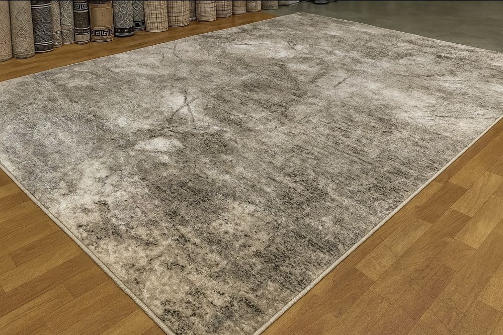 Килим безворсовий Сірий ковер Однотонний ковер Доріжка палас