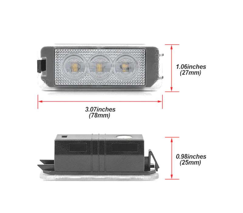 LUZES MATRÍCULA LED VOLKSWAGEN VW GOLF MK4 MK5 MK6 MK7 PASSAT NEW BEETLE VOLKSWAGEN VW EOS PHAETON