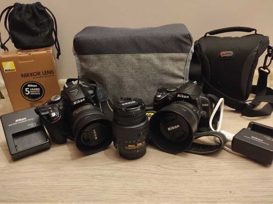 Zestaw aparatów Nikon lustrzanka