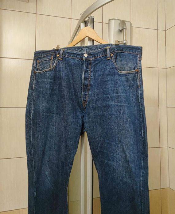 Spodnie jeansowe jeansy XL Levi's Strauss niebieskie szare błękitne 50