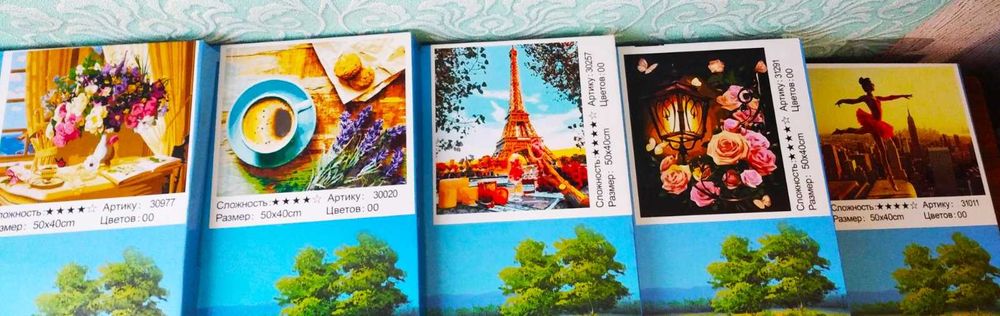 Картина по номерах на холсте Воздушные шары, 40*50 (в коробке)