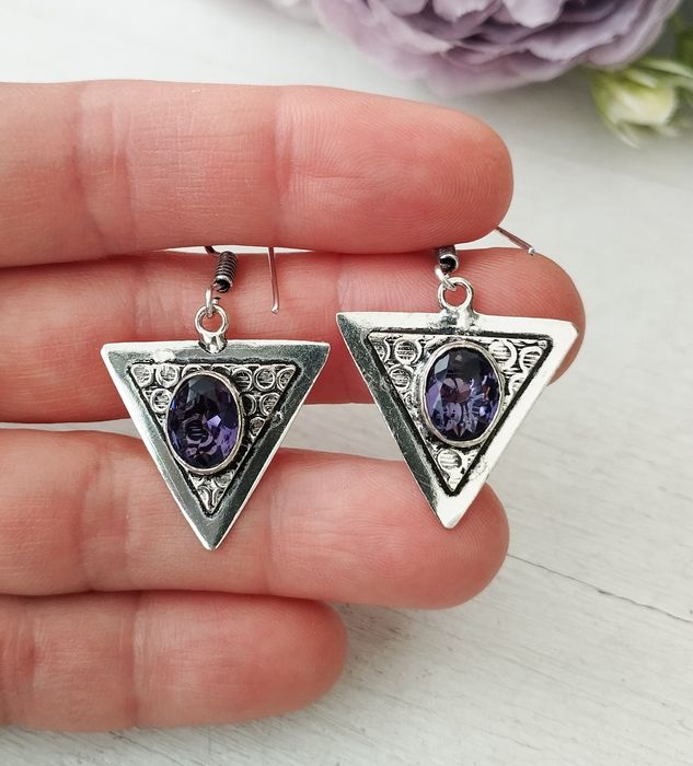 Драгоценные украшения серебро натуральные гидротермальные камни