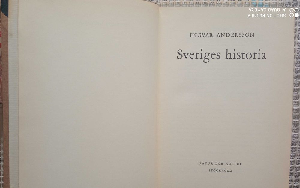 Sveriges historia (Dzieje Szwecji)
Ingvar Andersson 1960 r.