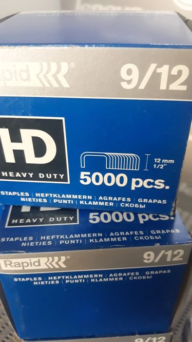 Agrafos Rapid 9×12 / 9x8 (caixas 5000un)