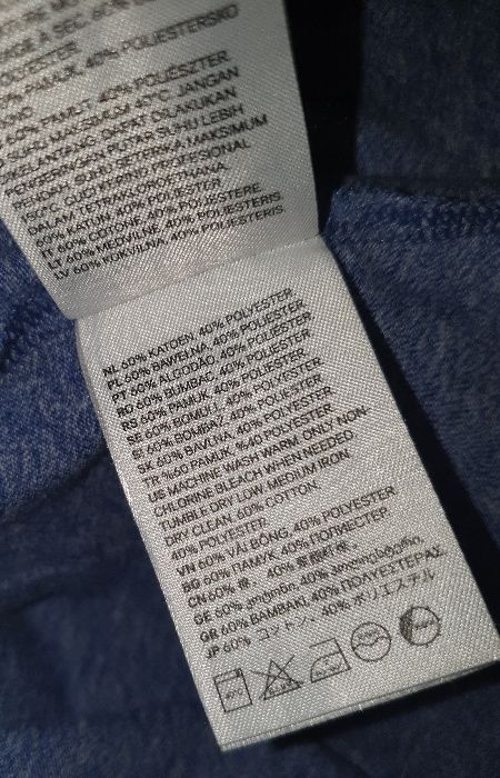 Niebieski bazowy t-shirt uniseks H&M rozm. M