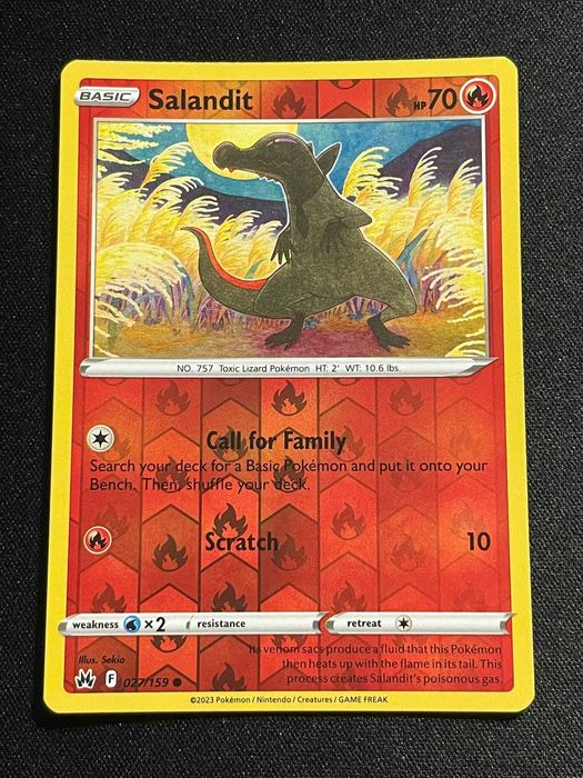 Carta Pokémon Salandit 27/159 Crown Zenith