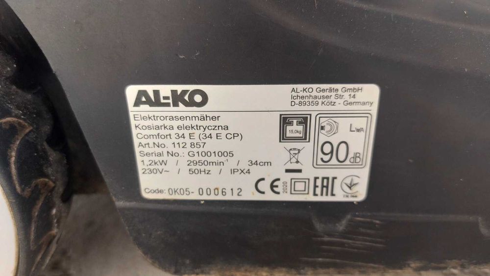 Електрична газонокосарка AL-KO Comfort 34 E