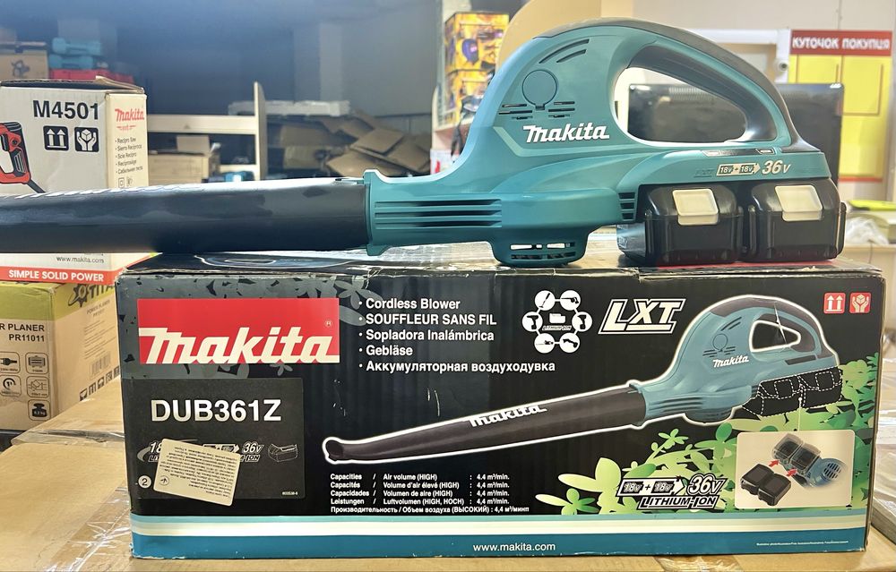 Аккумуляторная воздуходувка Makita LXT DUB361Z (каркас)