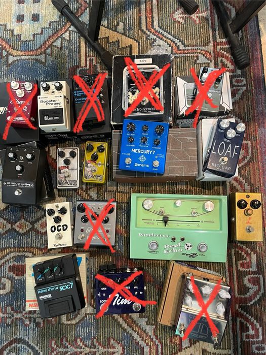 Pedais de efeitos para guitarra