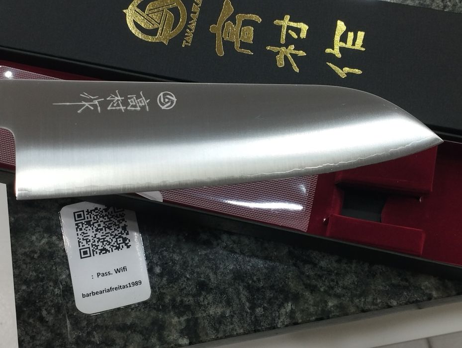 Faca japonesa Takamura santoku sg2