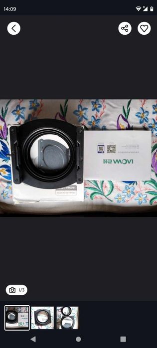 Uchwyt do filtrów 100x100 i 100x150 do Laowa 12mm f2.8 Zero-D