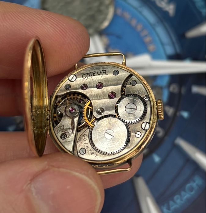 Zegarki Omega trench watch lata 20/30