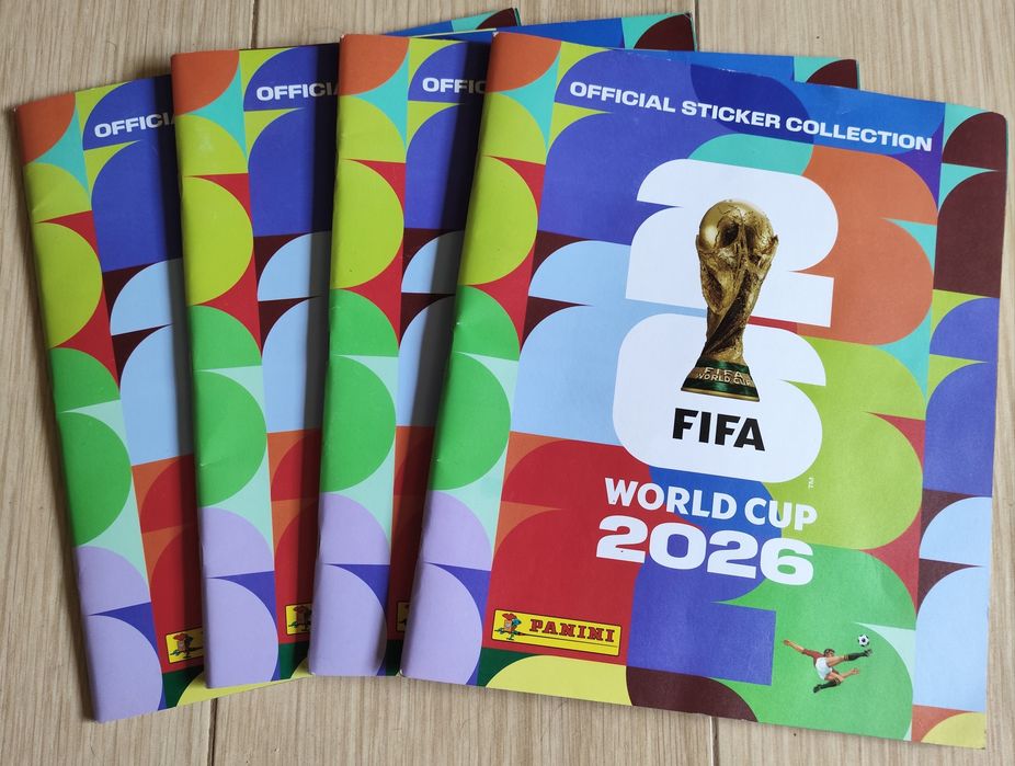 4 Cadernetas Oficiais Panini Mundial FIFA 2026 Novas e Seladas