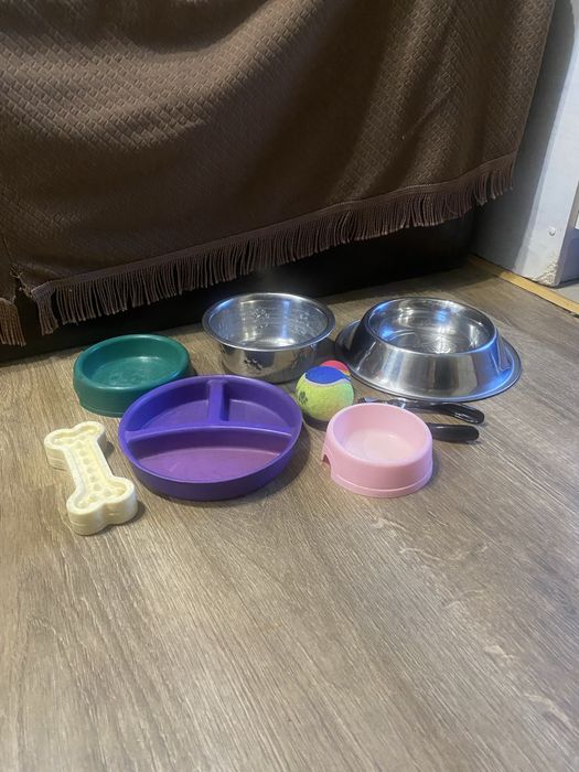 Миски для собак, кошек, когтерез, кусачки, игрушки