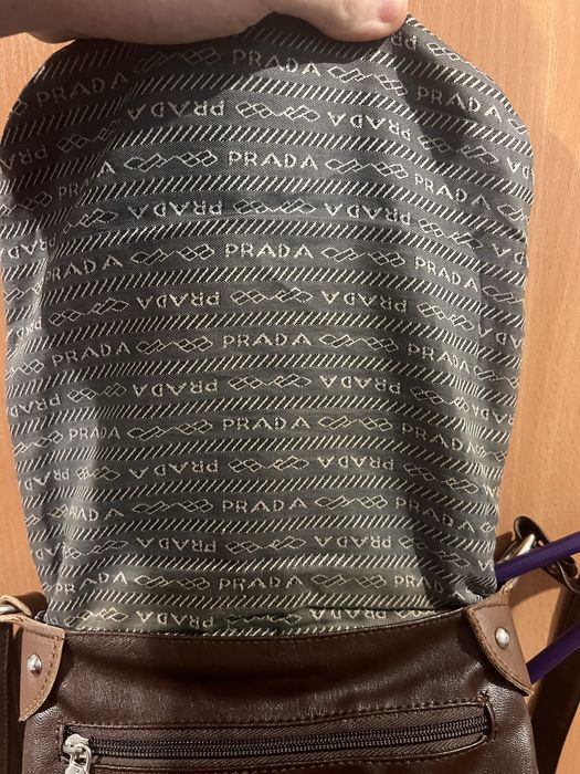 Вінтажна, шкіряна сумка від PRADA