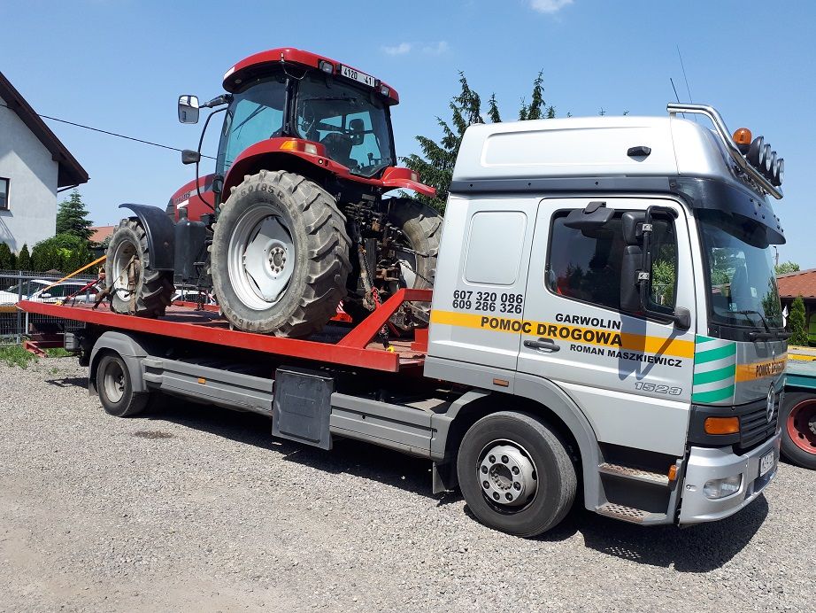 Pomoc drogowa transport kombajnów wózków maszyn laweta traktorów lkt
