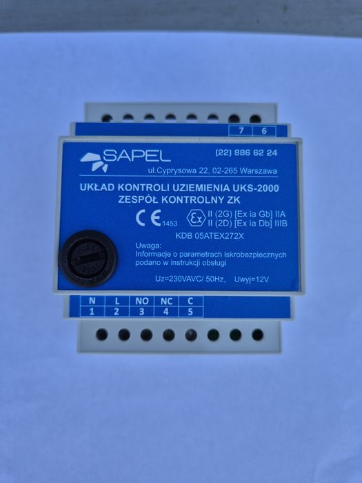 Moduł UKS-2000 SAPEL – Zespół Kontrolny  Układ Kontroli Uziemienia