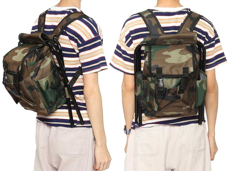 Krzesło wędkarskie z plecakiem składane torba 3w1