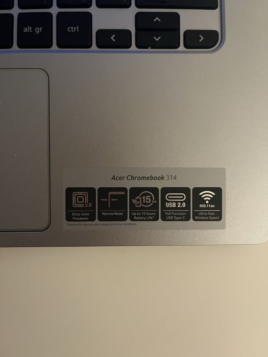 Acer Chromebook 314 - 14” FHD | 8GB RAM | 128GB | Chrom