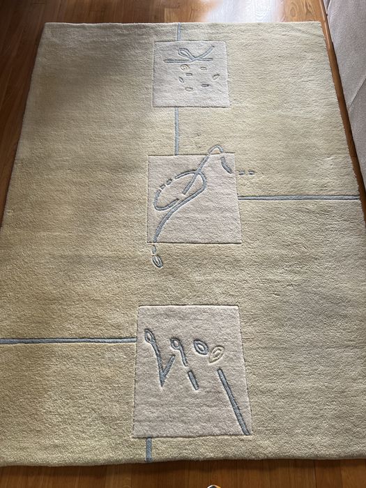 Conjunto de 2 carpetes de sala em lã