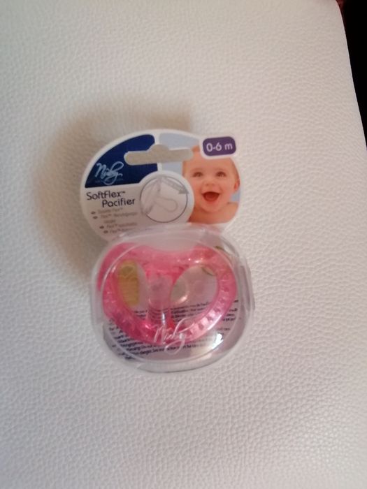 Chucha/ Chupeta de silicone rosa