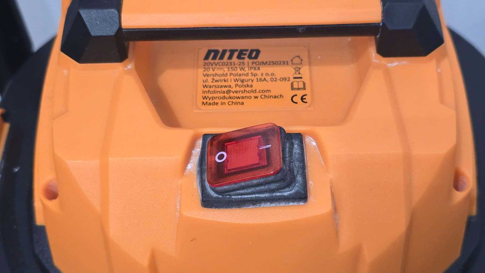 Niteo Odkurzacz Akumulatorowy 20V Max 20L 150W