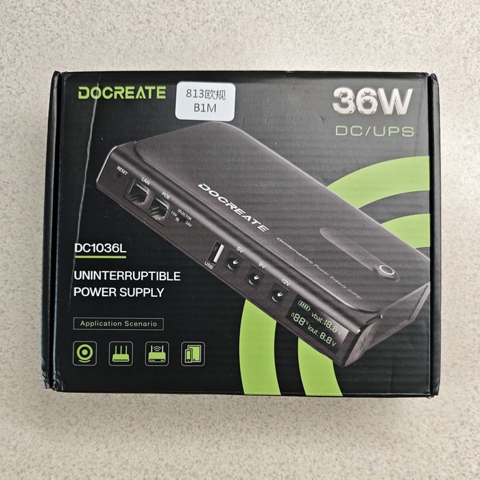 ДБЖ для роутерів та GPON 36 Вт, змінні АКБ!