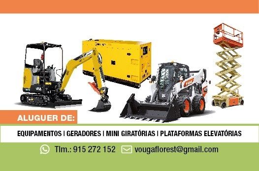 Aluguer de máquinas com ou sem manobrador